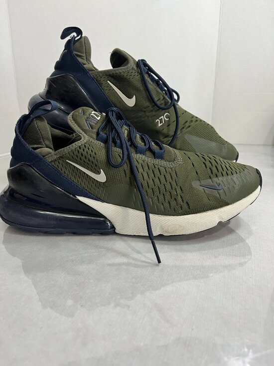 Nike Air Max 270 Olive Green Navy Running Shoes Men’s 8.5 AH8050-303 main image 8
